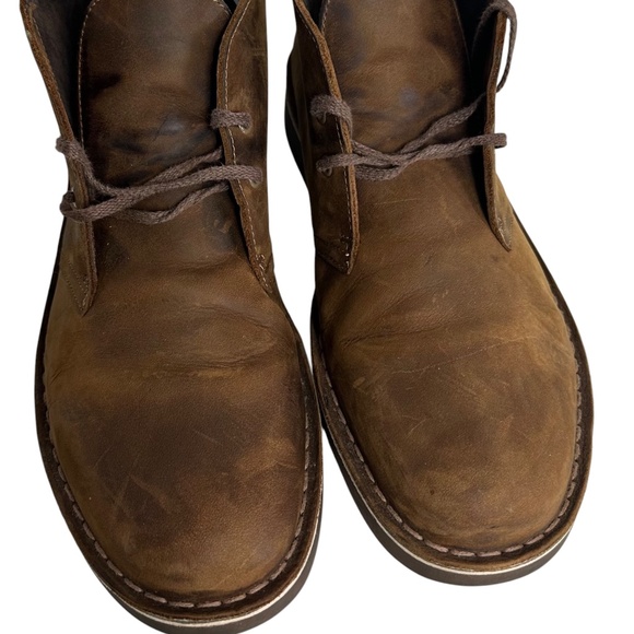 Clarks Bushacre 2 Chukka Boots Mens Sz 9 M Leather Beeswax Brown Ankle Lace Up main image 10